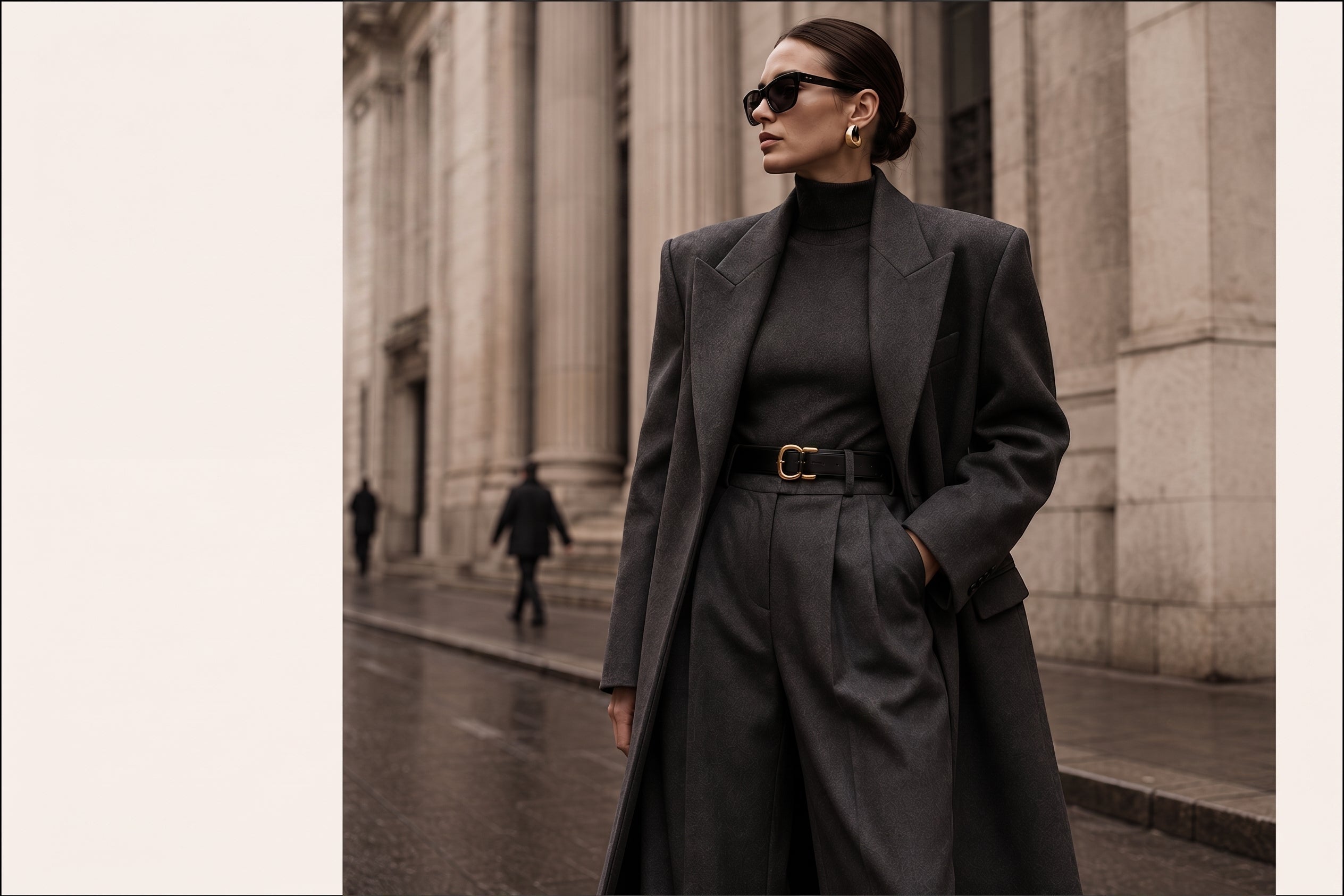 LOOK 01 · SCULPTURAL TAILORING